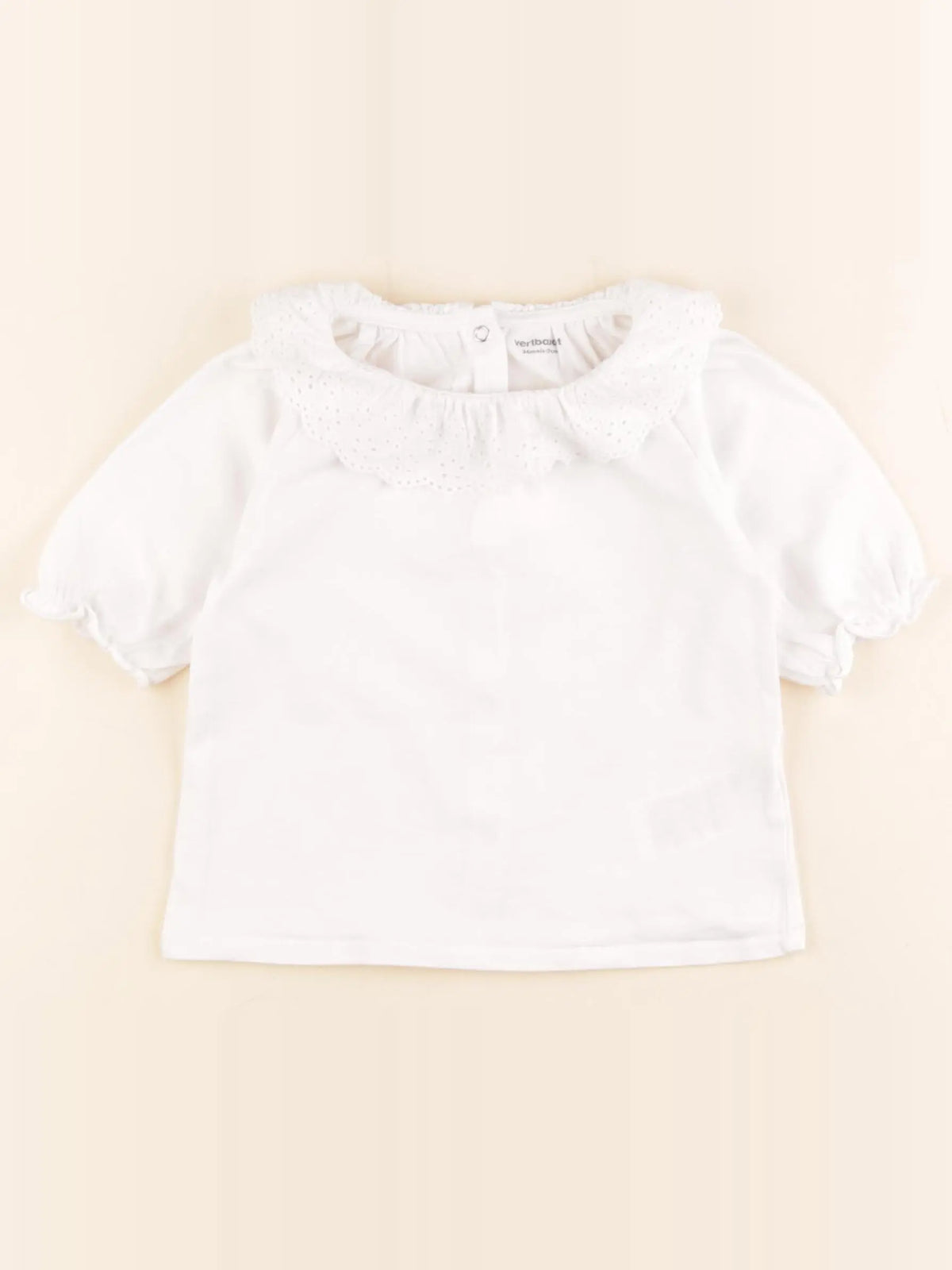 Vertbaudet - tee-shirt blanc - 36 mois