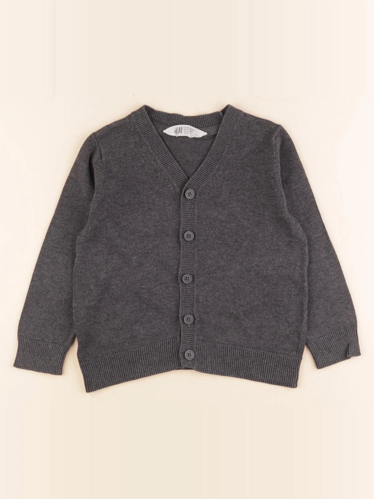 H&M - gilet gris - 2/4 ans