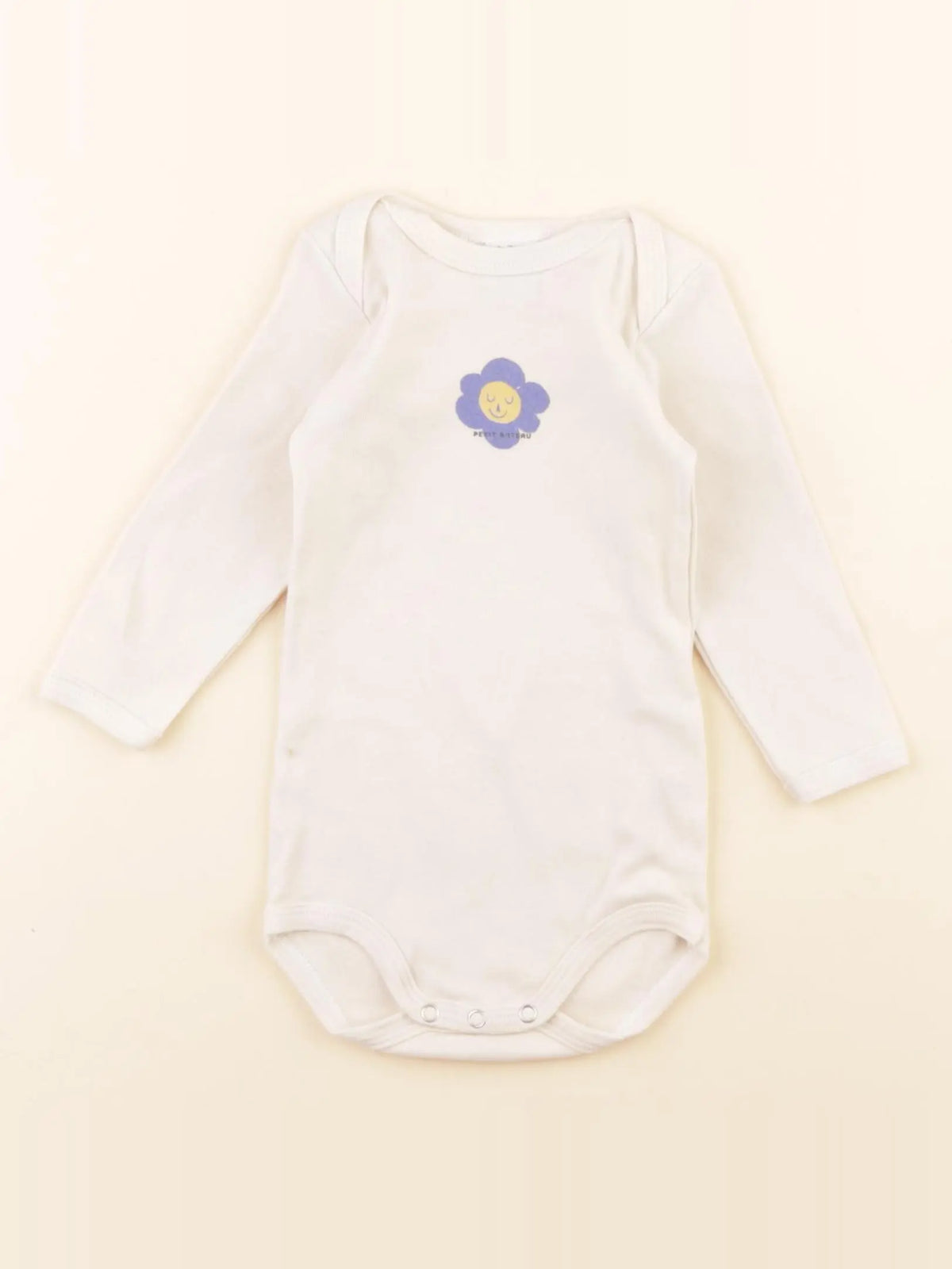 Petit Bateau - body beige - 9 mois