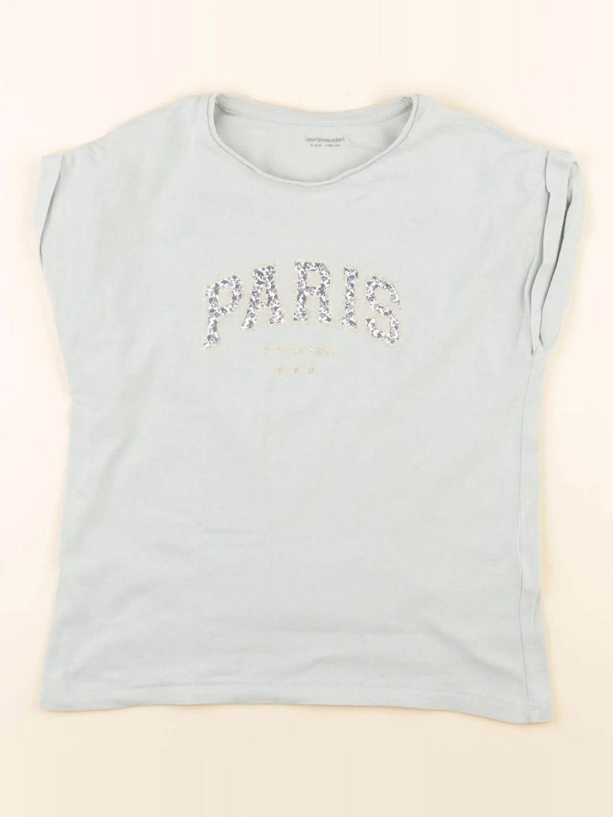 Vertbaudet - tee-shirt vert - 8 ans