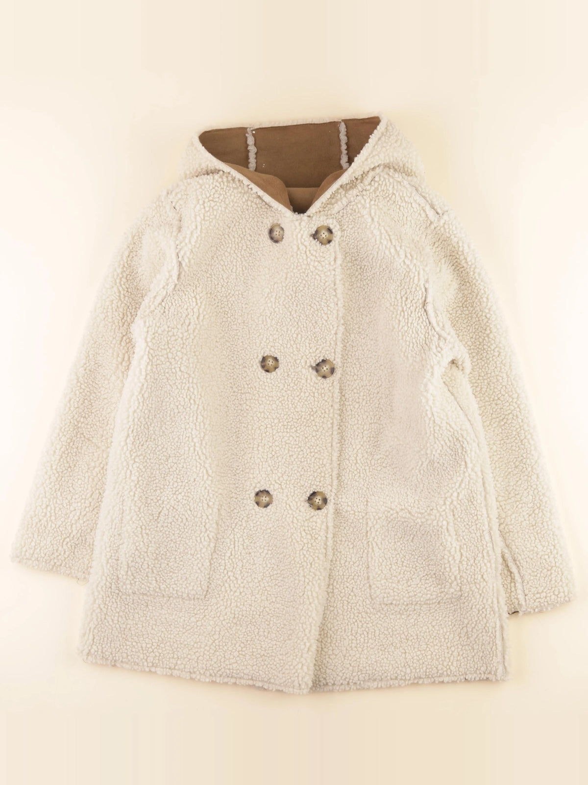 Vertbaudet - manteau réversible marron - 14 ans