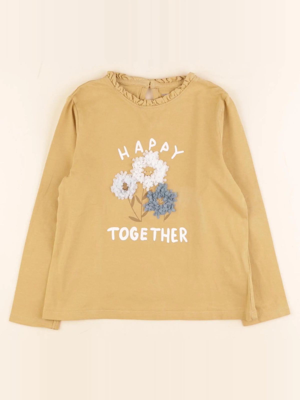 Vertbaudet - tee-shirt jaune - 6 ans