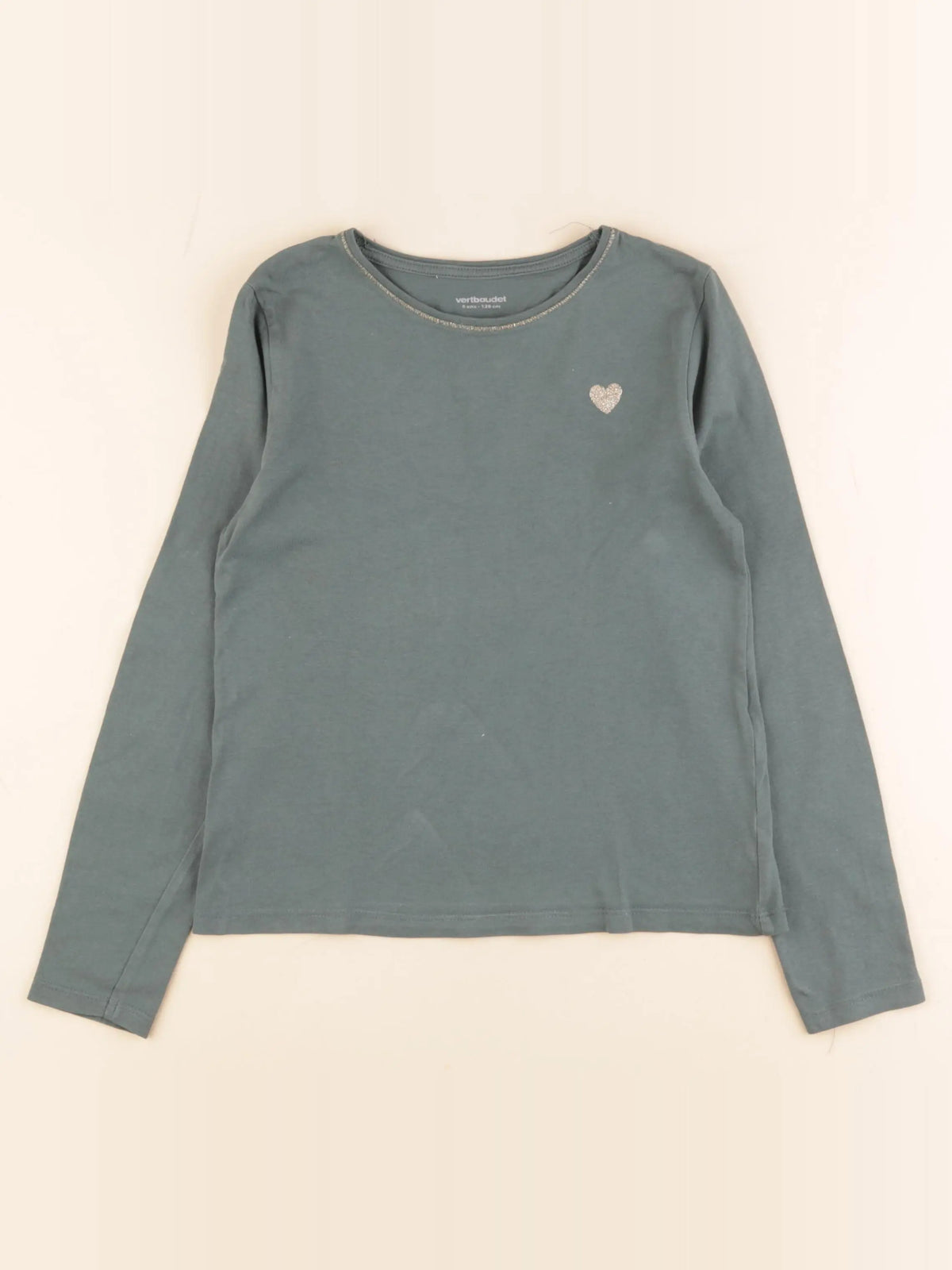 Vertbaudet - tee-shirt vert - 8 ans