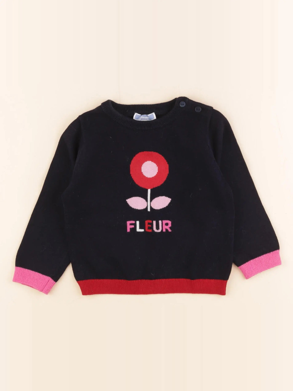 Jacadi - pull bleu - 24 mois
