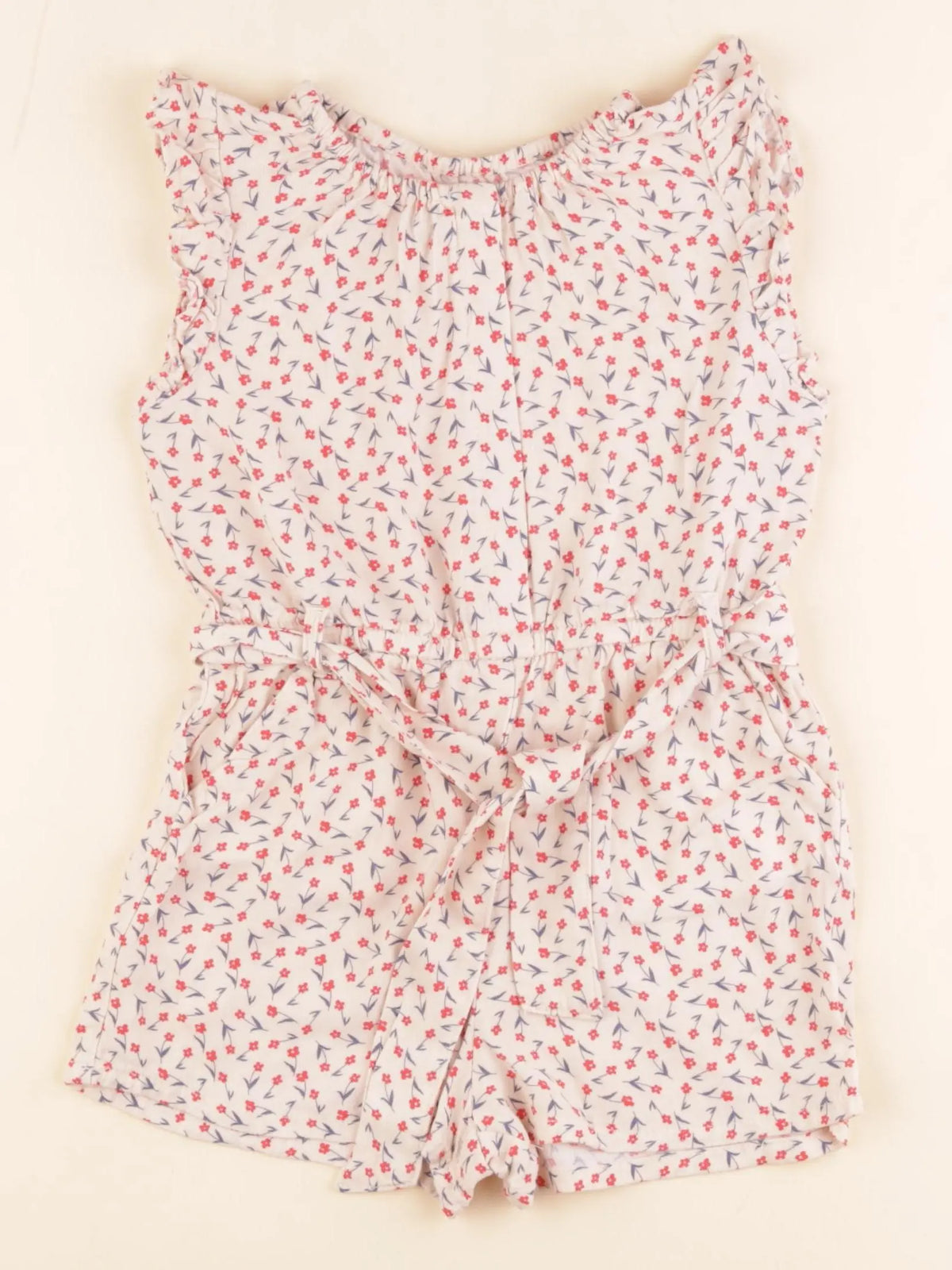 Vertbaudet - combinaison beige, rouge - 5 ans