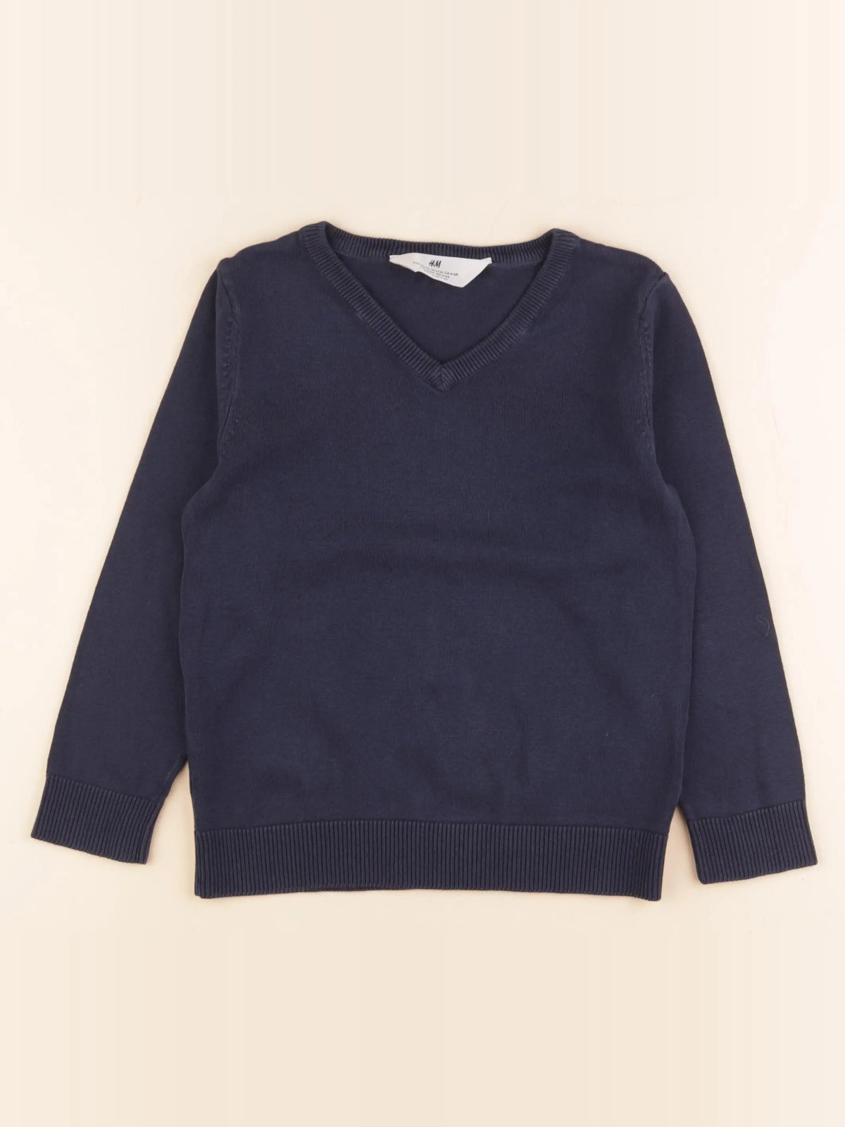 H&M - pull bleu - 5/6 ans