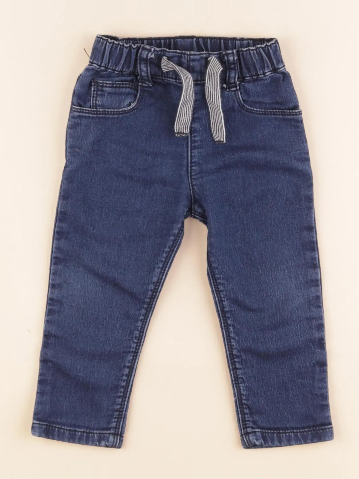 Petit Bateau - jean bleu - 12 mois