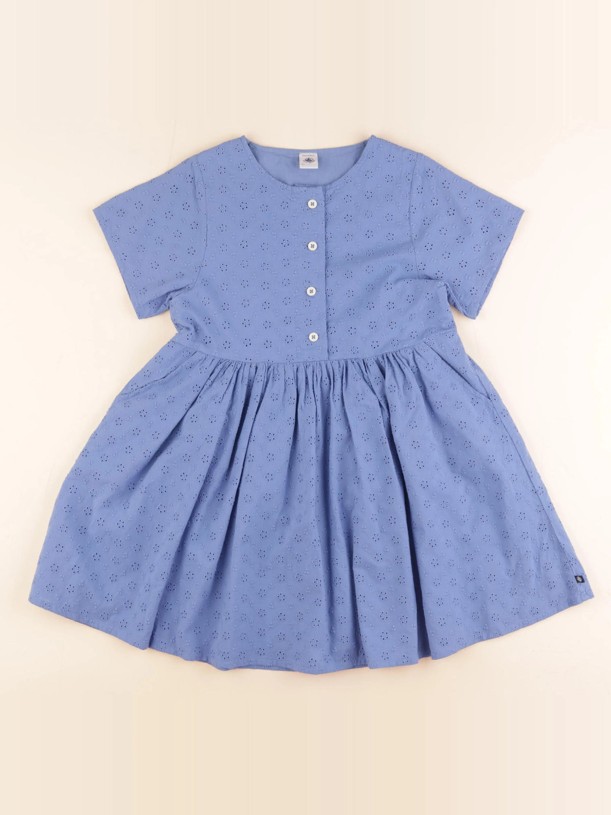 Petit Bateau - robe bleu - 8 ans