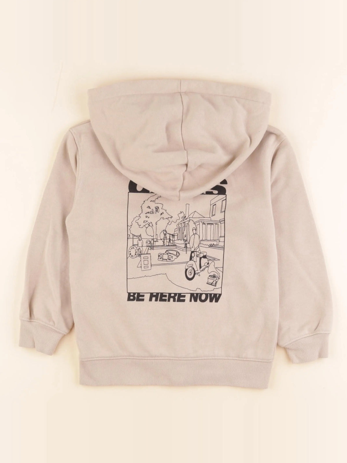 H&M - sweat beige - 5/6 ans