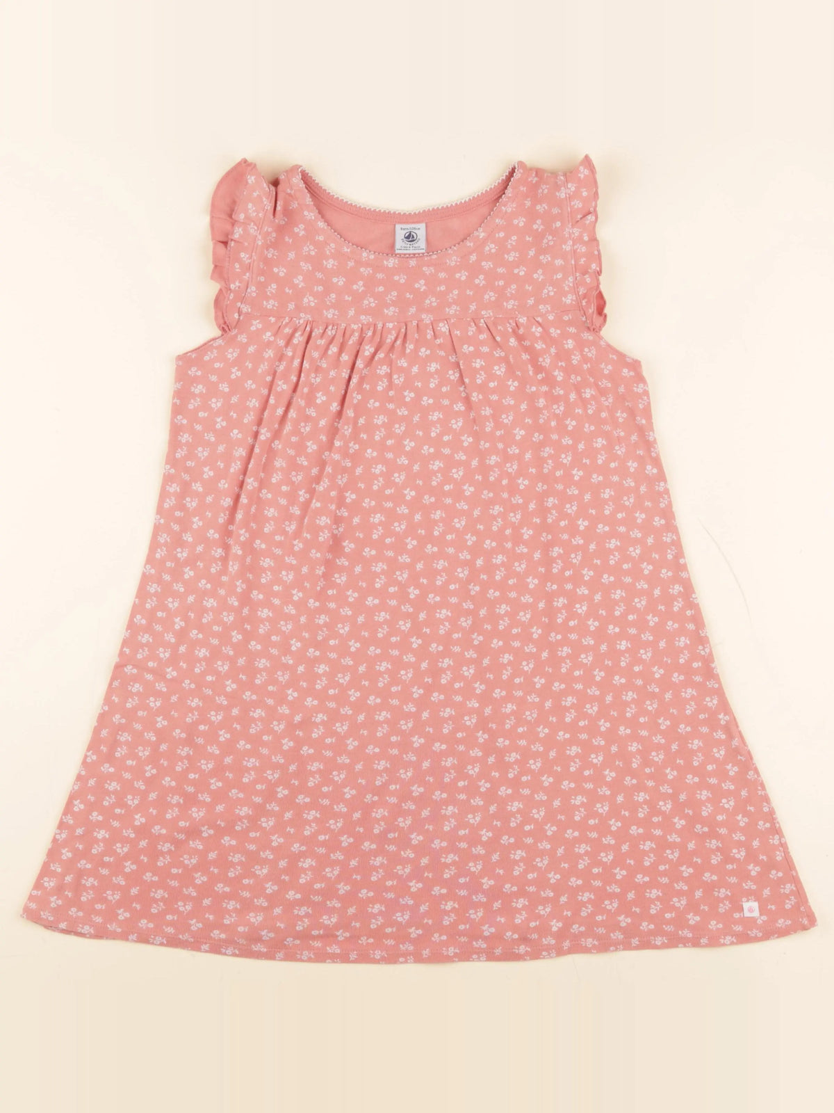 Petit Bateau - chemise de nuit coton rose - 8 ans