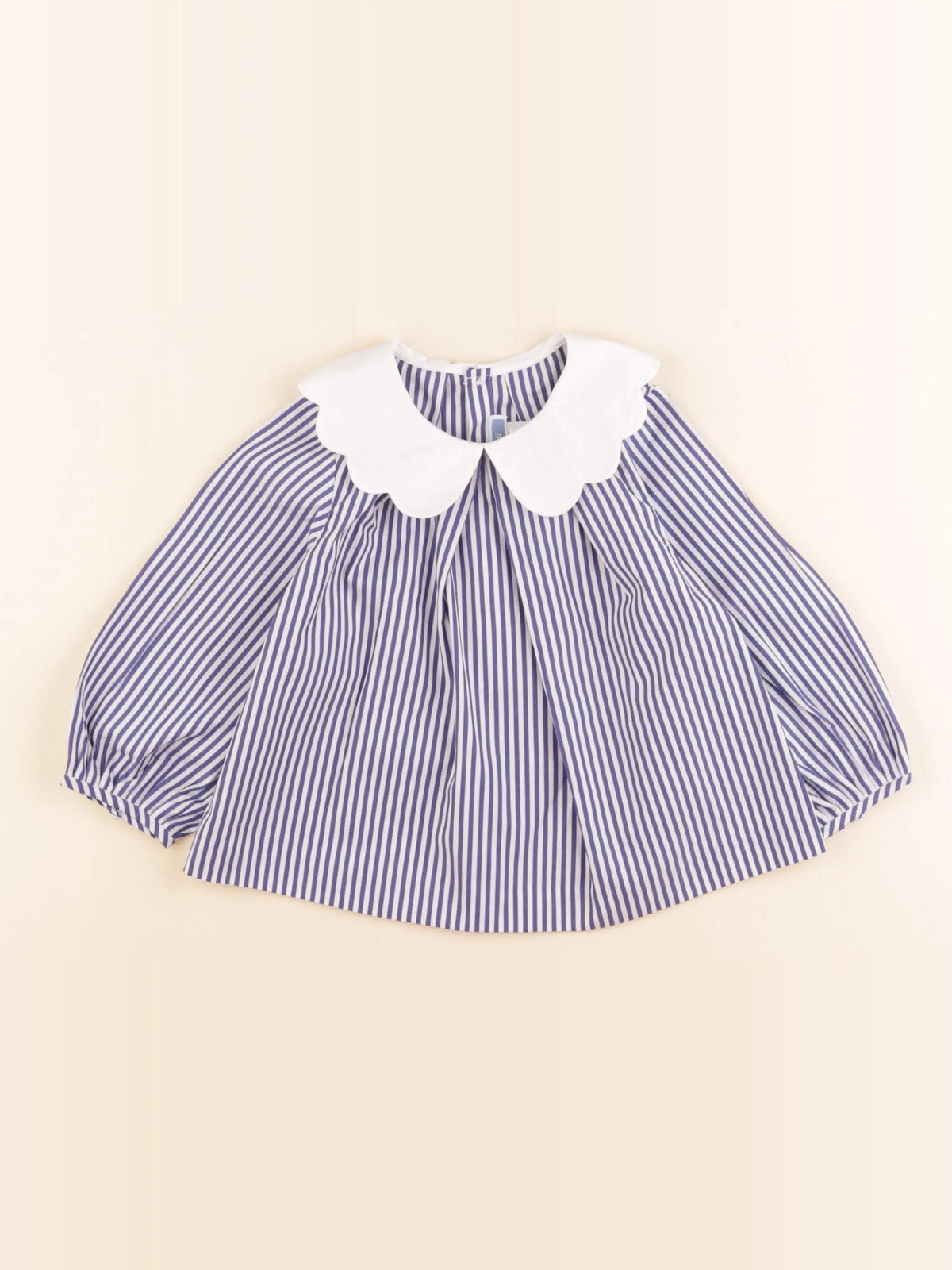 Jacadi - blouse bleu, blanc - 24 mois