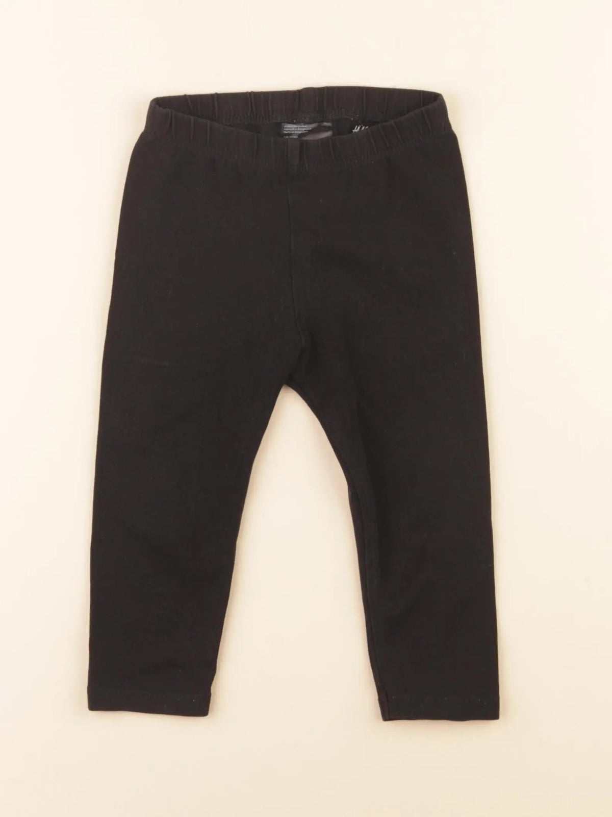 H&M - legging noir - 12/18 mois