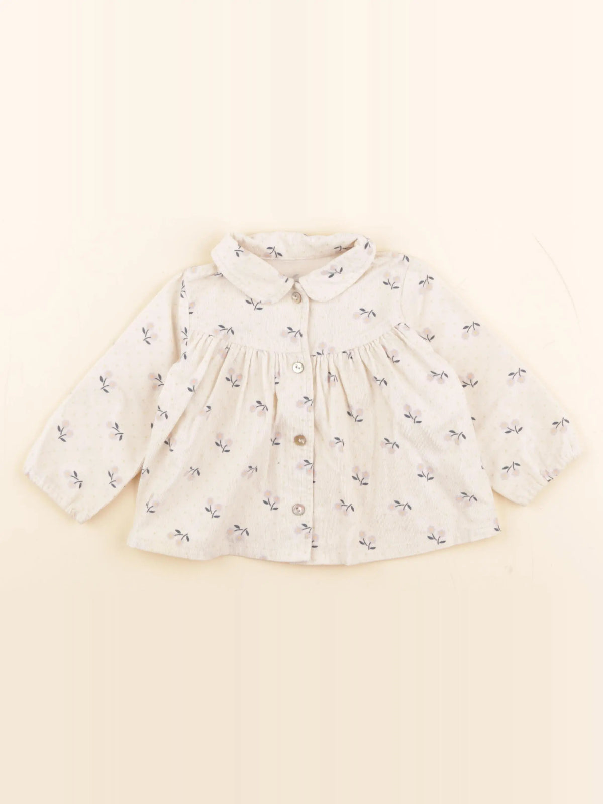 Boutchou - blouse beige - 9 mois