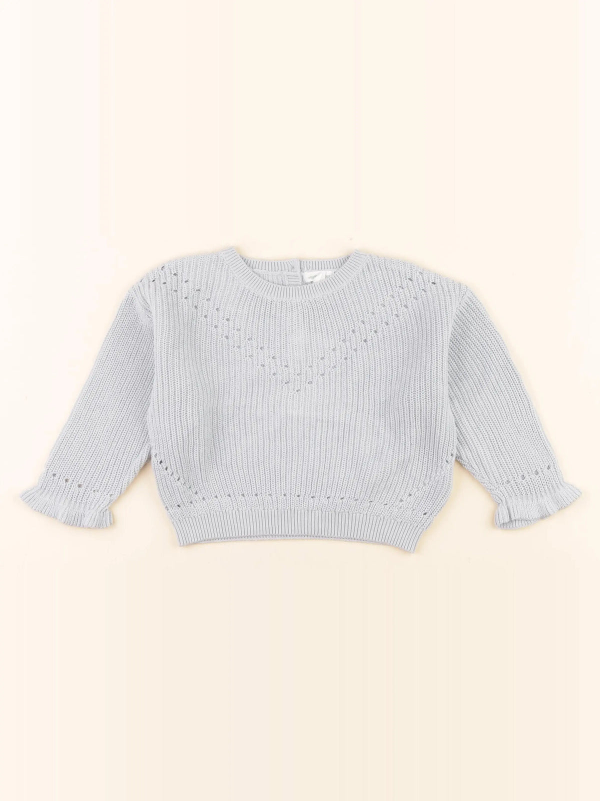 Vertbaudet - pull bleu - 18 mois