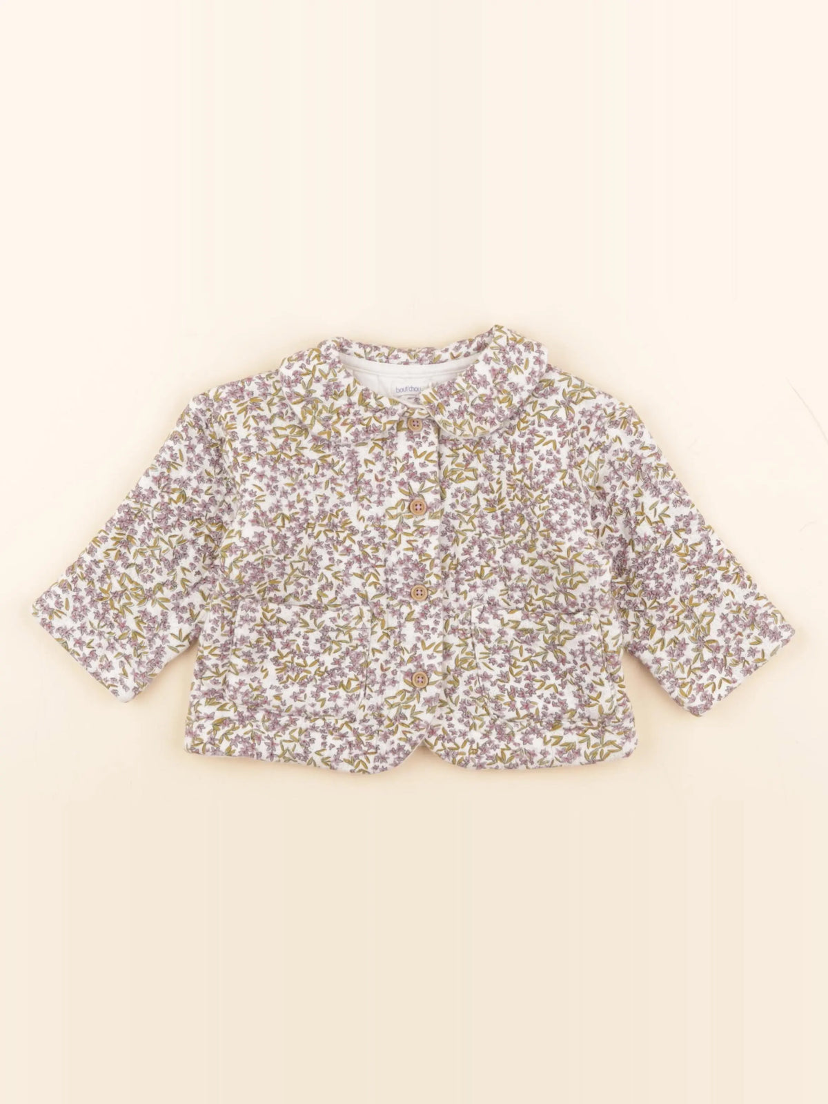 Boutchou - gilet multicolore - 12 mois