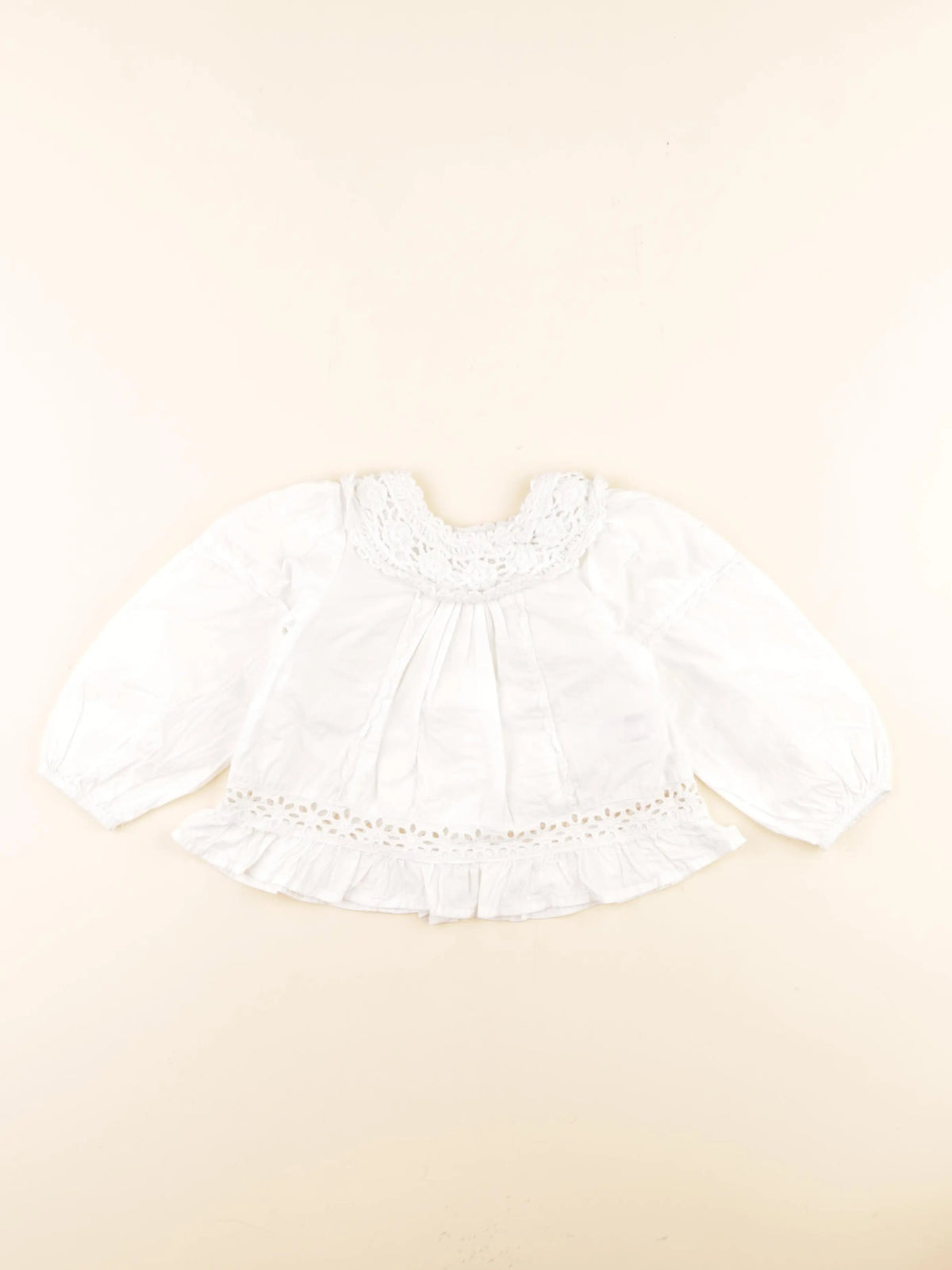 Zara - blouse blanc - 12/18 mois