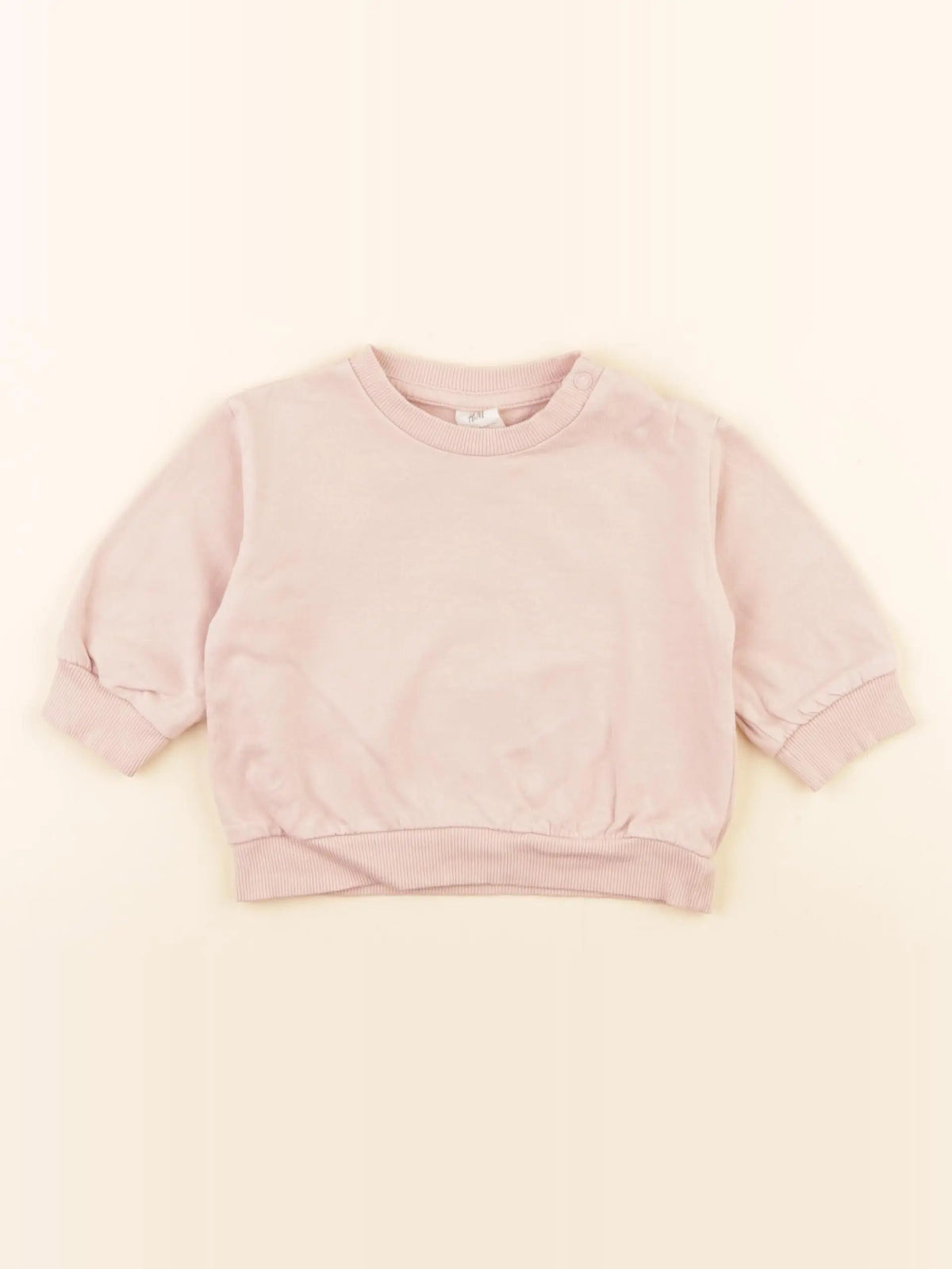 H&M - sweat rose - 2/4 mois