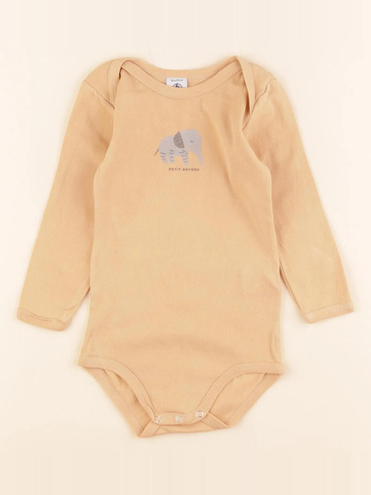 Petit Bateau - body jaune - 18 mois