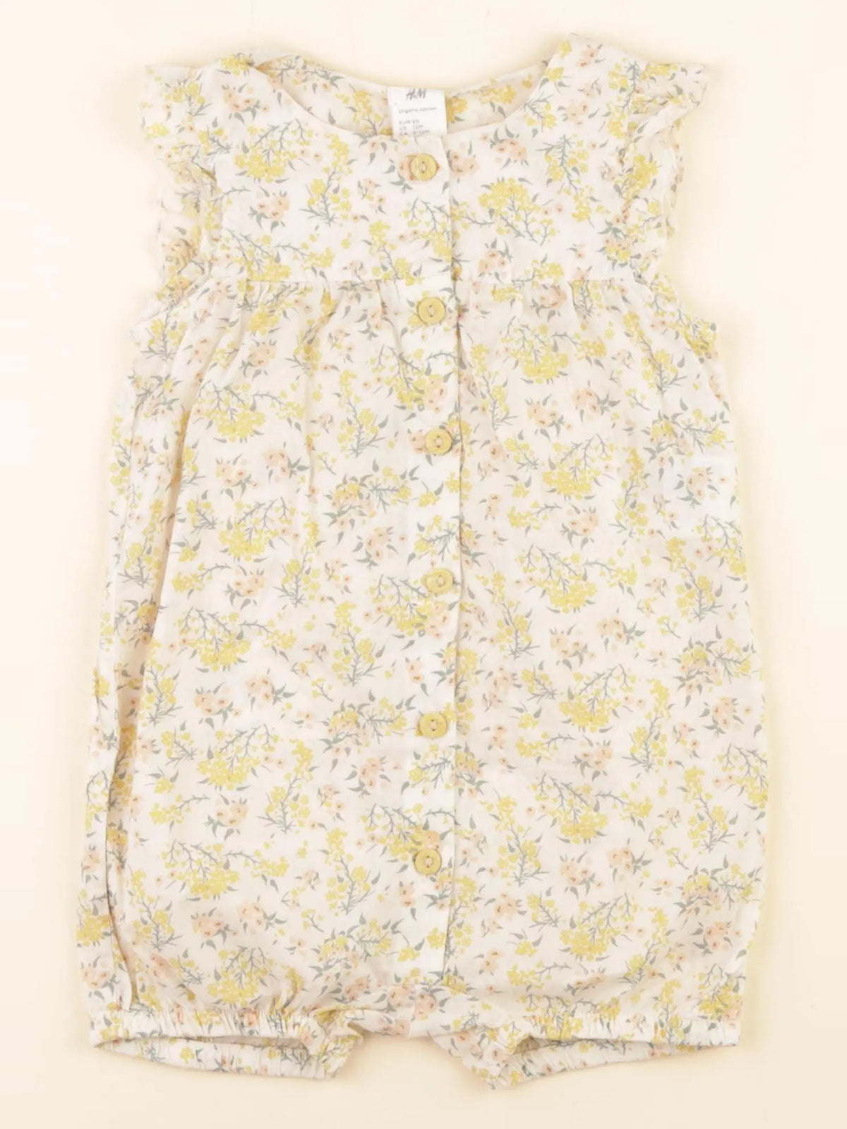 H&M - combinaison multicolore, beige - 9/12 mois