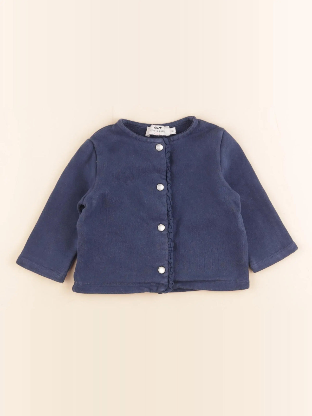 Cyrillus - gilet bleu - 12 mois
