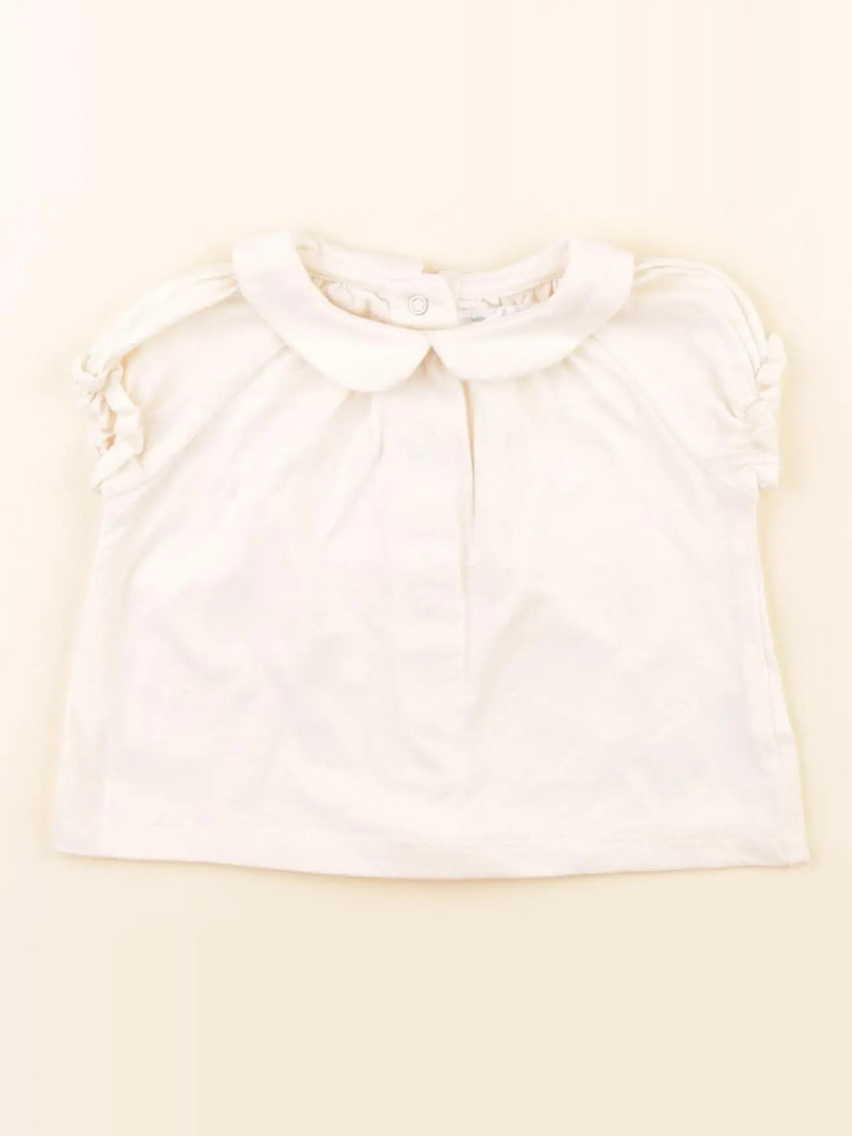 Vertbaudet - tee-shirt beige - 3 mois