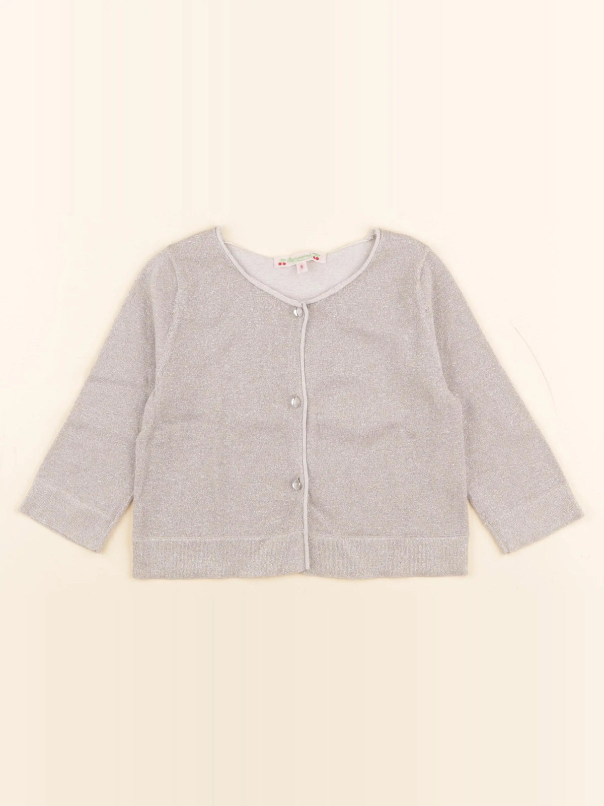Bonpoint - gilet argent - 6 ans
