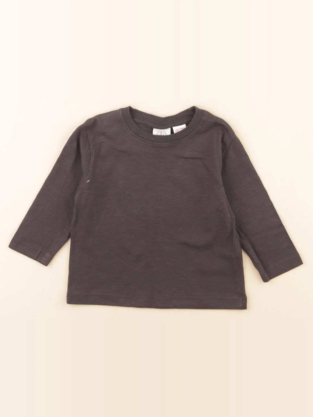 Zara - tee-shirt gris - 9/12 mois