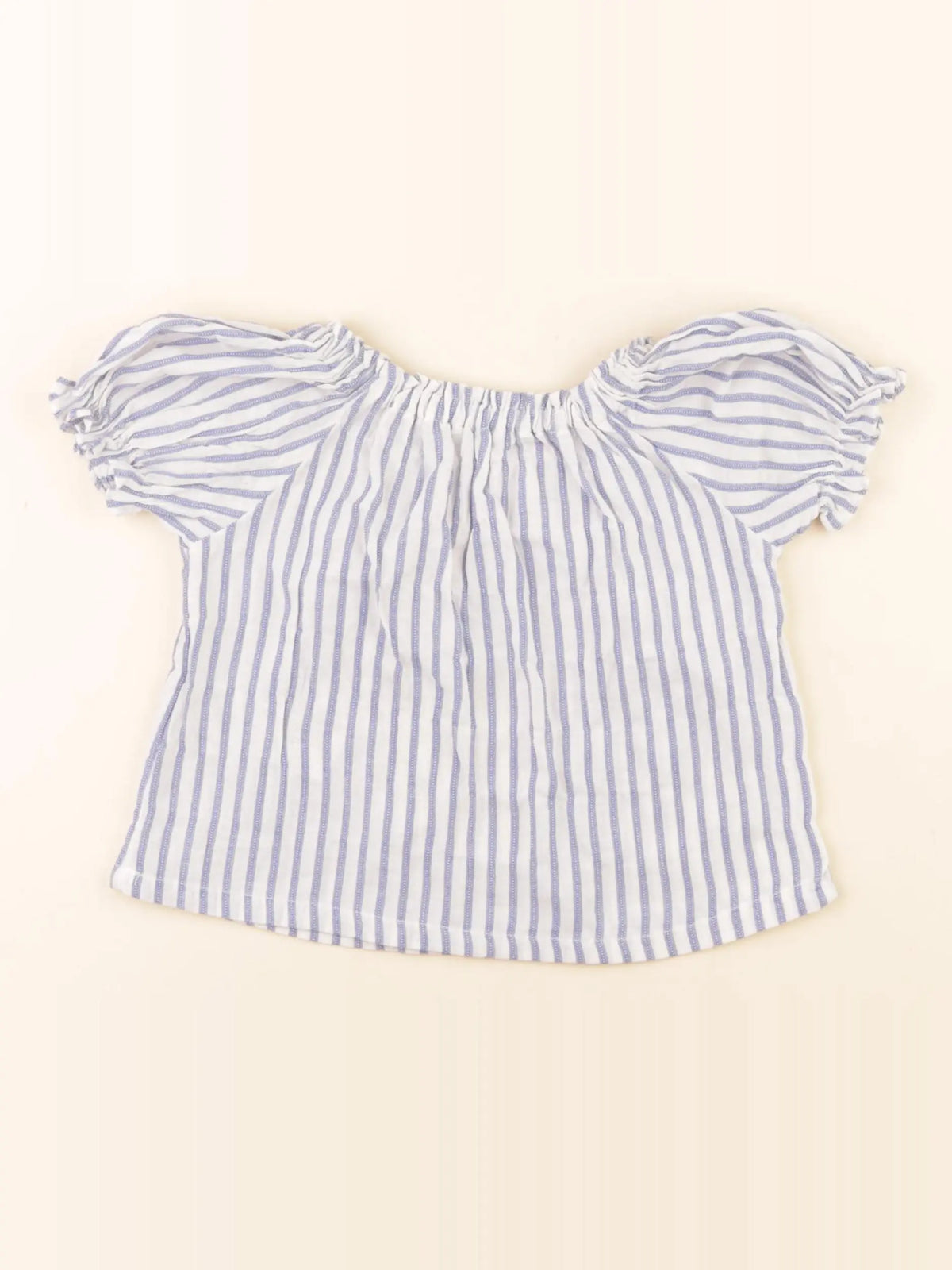 Mango - blouse bleu - 9/12 mois
