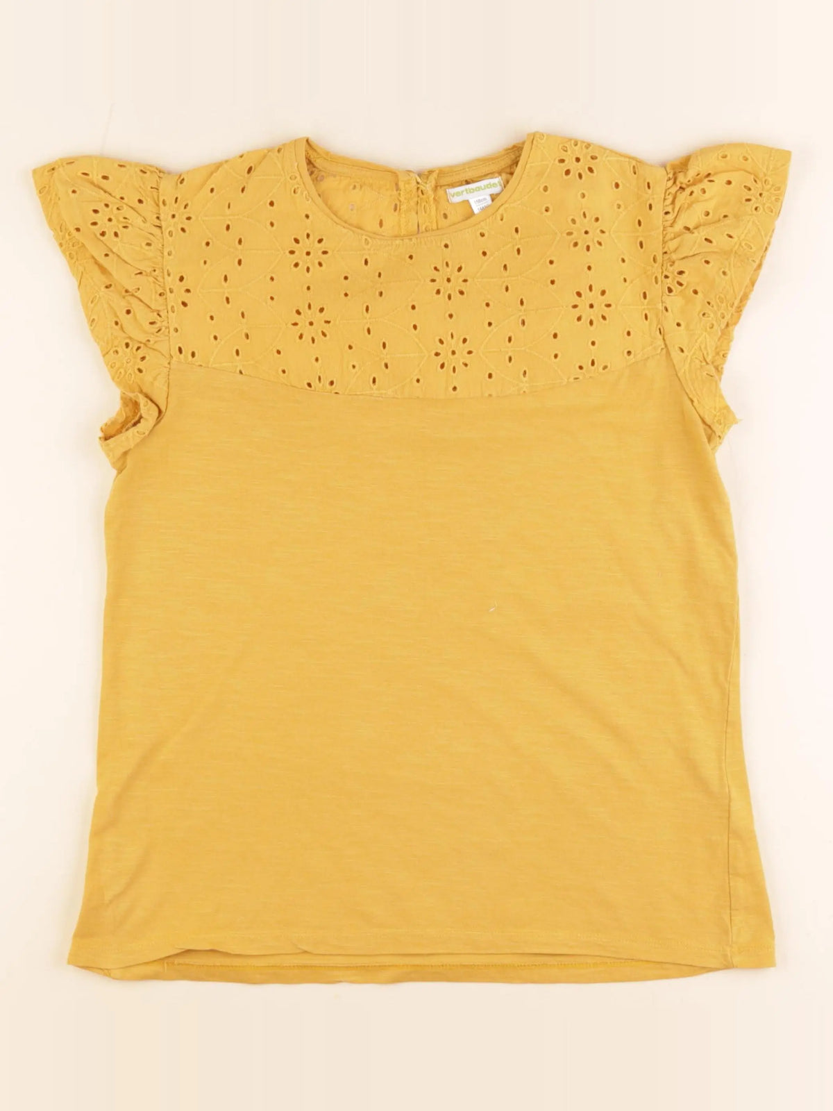 Vertbaudet - tee-shirt jaune - 14 ans