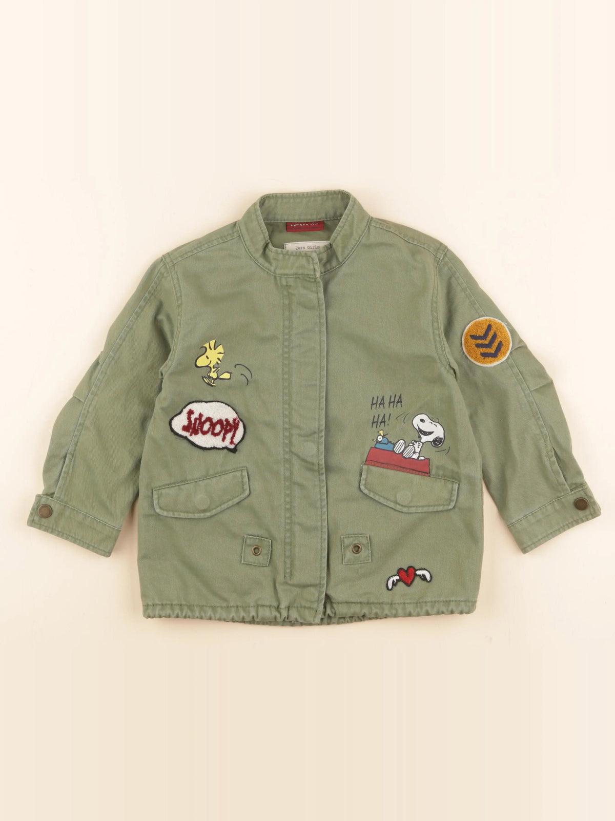 Zara - veste imprimé au dos vert - 4 ans
