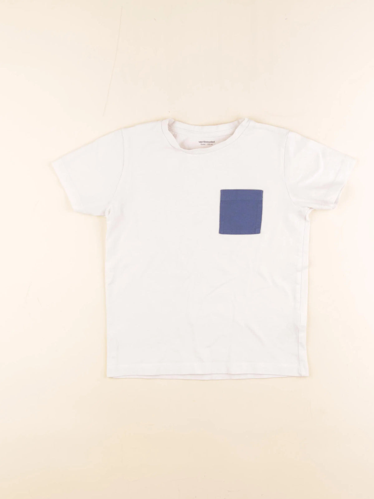 Vertbaudet - tee-shirt blanc - 8 ans