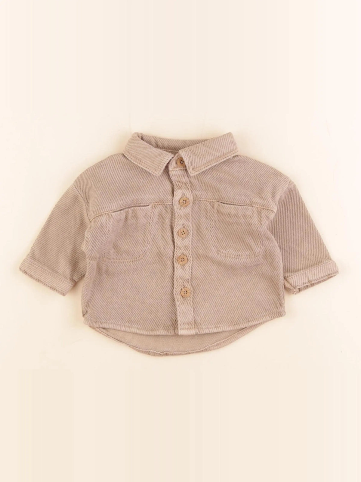 Vertbaudet - chemise marron - 3 mois
