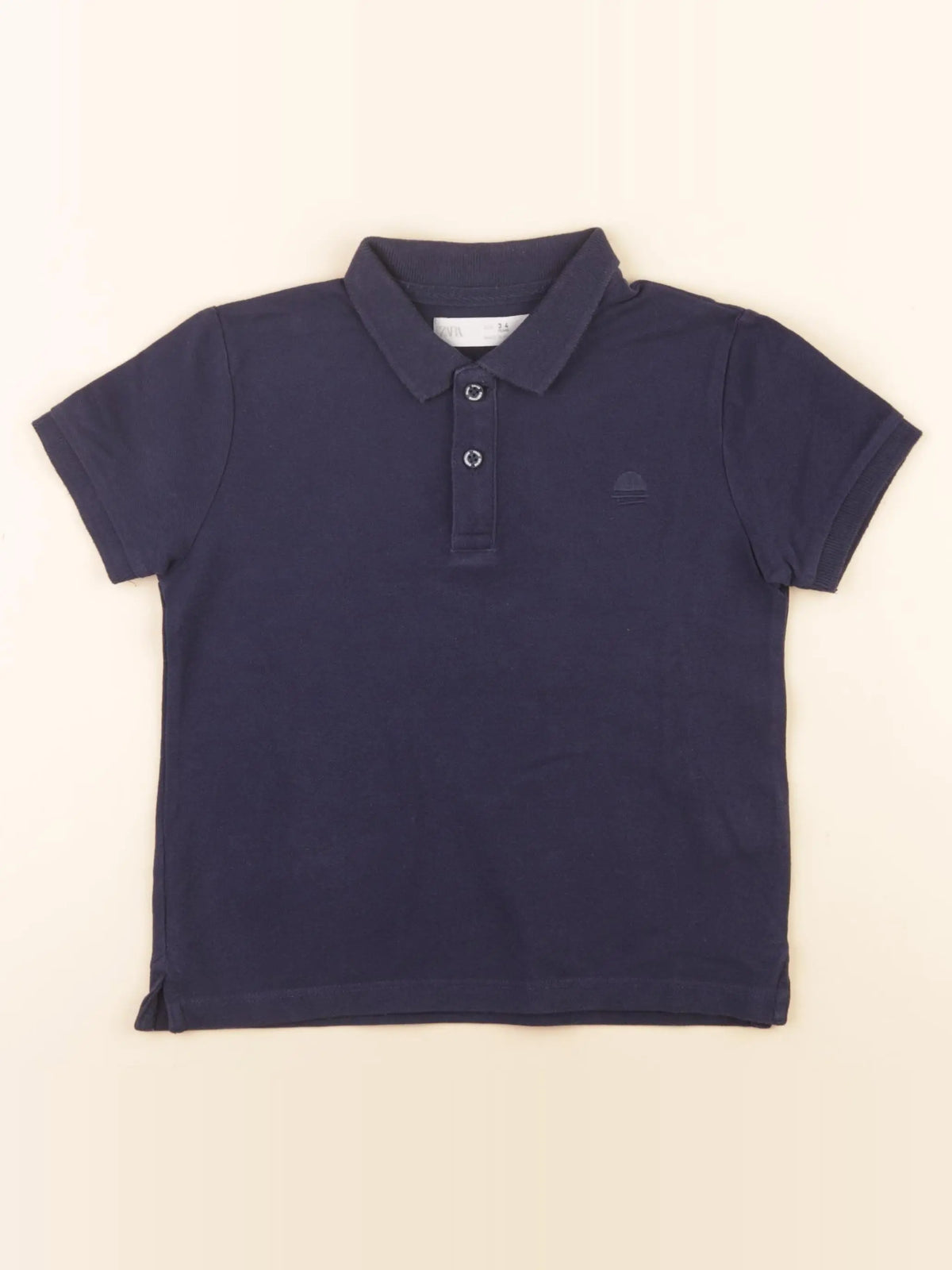 Zara - polo bleu - 3/4 ans