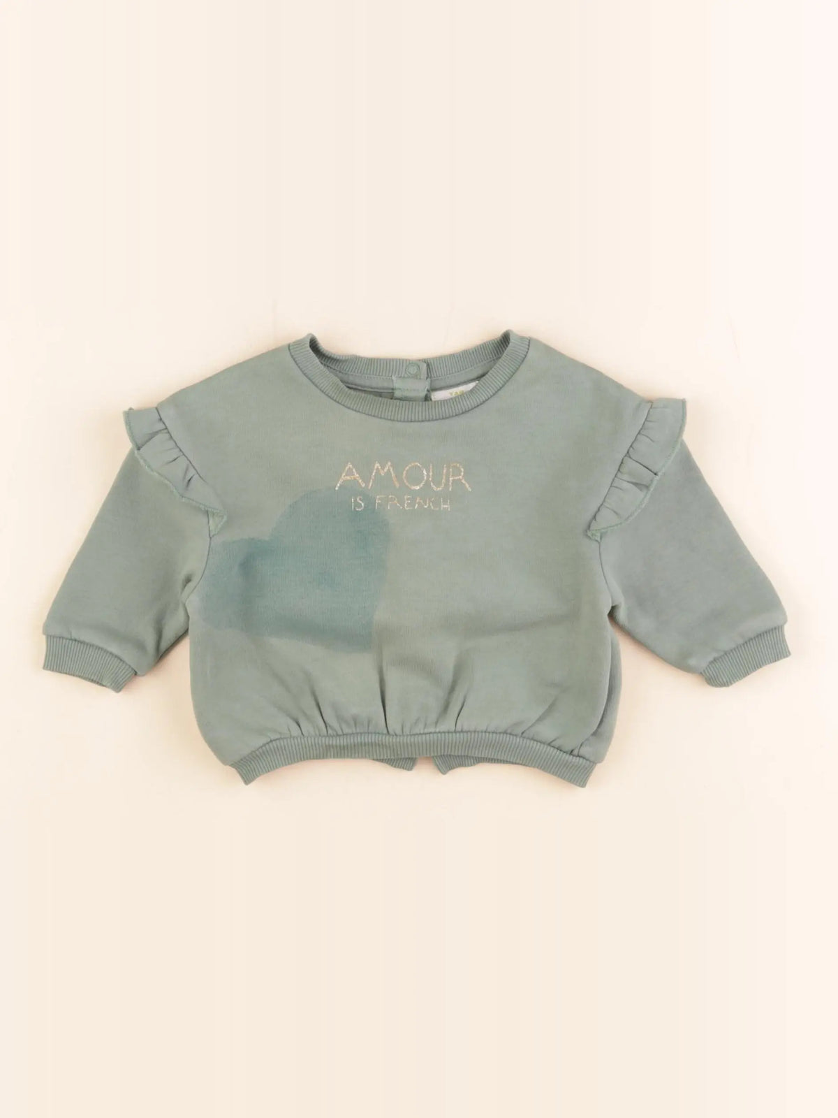 Tape à l'oeil - sweat vert - 3 mois