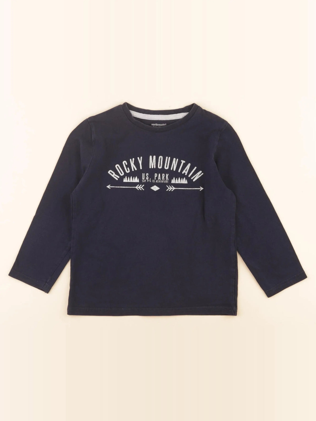 Vertbaudet - tee-shirt bleu - 5 ans