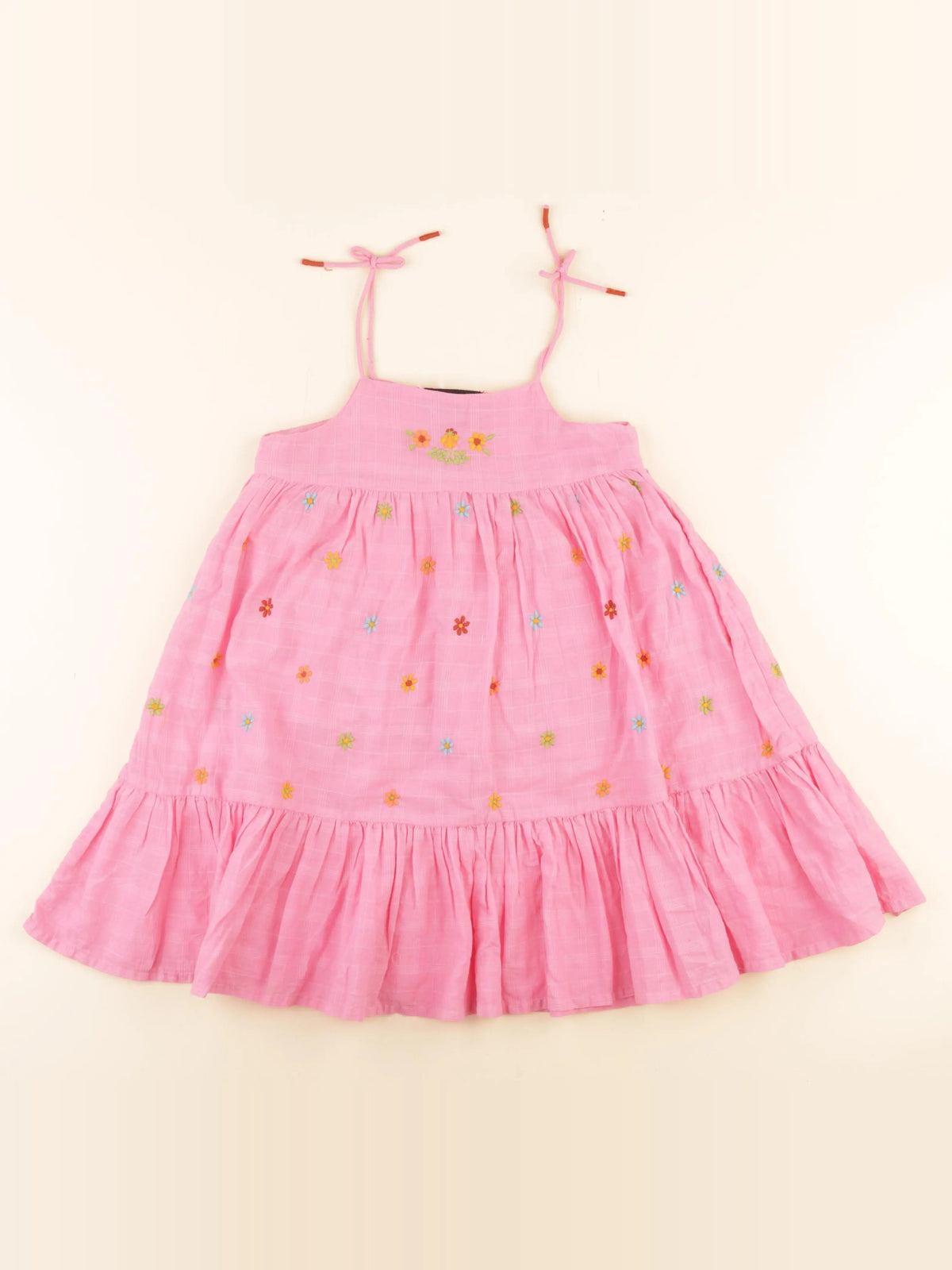 Monoprix - robe rose - 8 ans