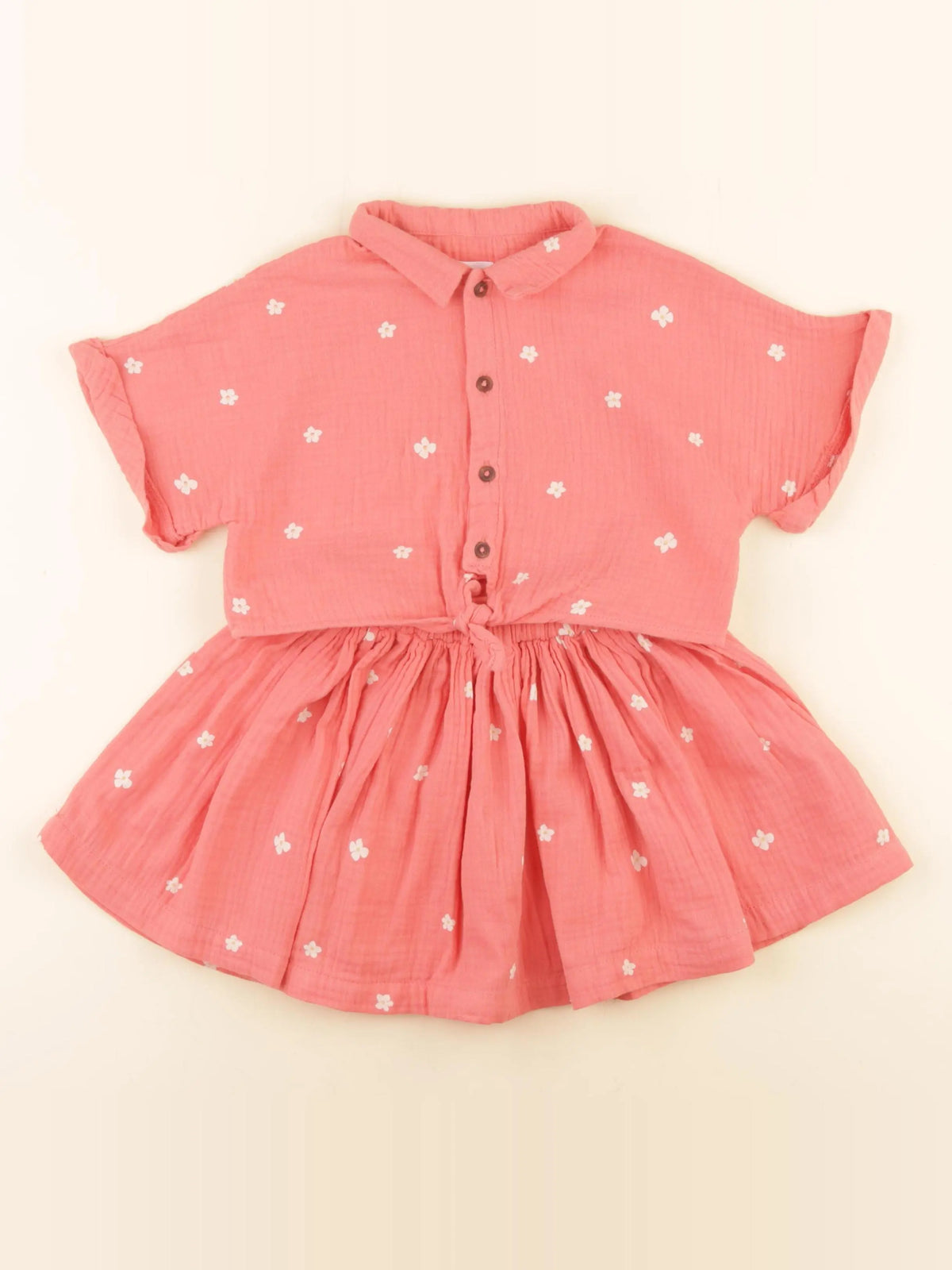 Vertbaudet - ensemble rose - 3 ans