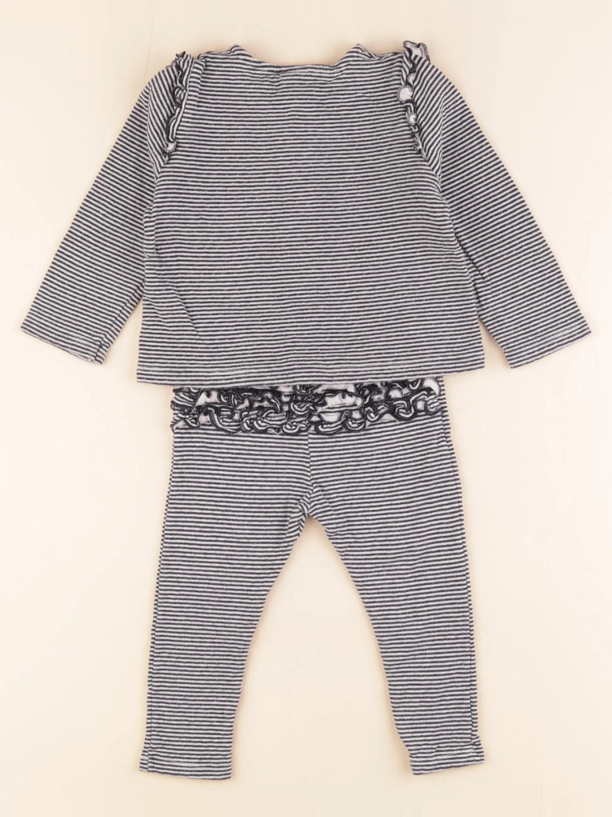 Petit Bateau - pyjama coton bleu - 24 mois