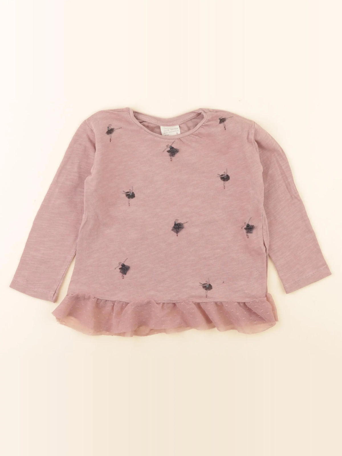 Zara - tee-shirt rose - 4 ans