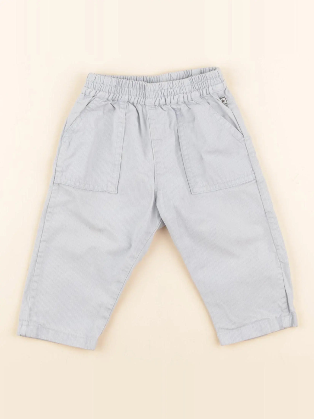 Bonton - pantalon bleu - 12 mois