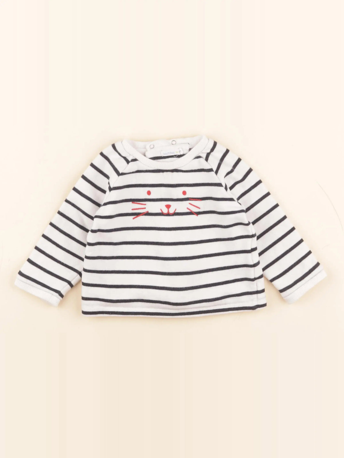 Boutchou - sweat blanc - 12 mois