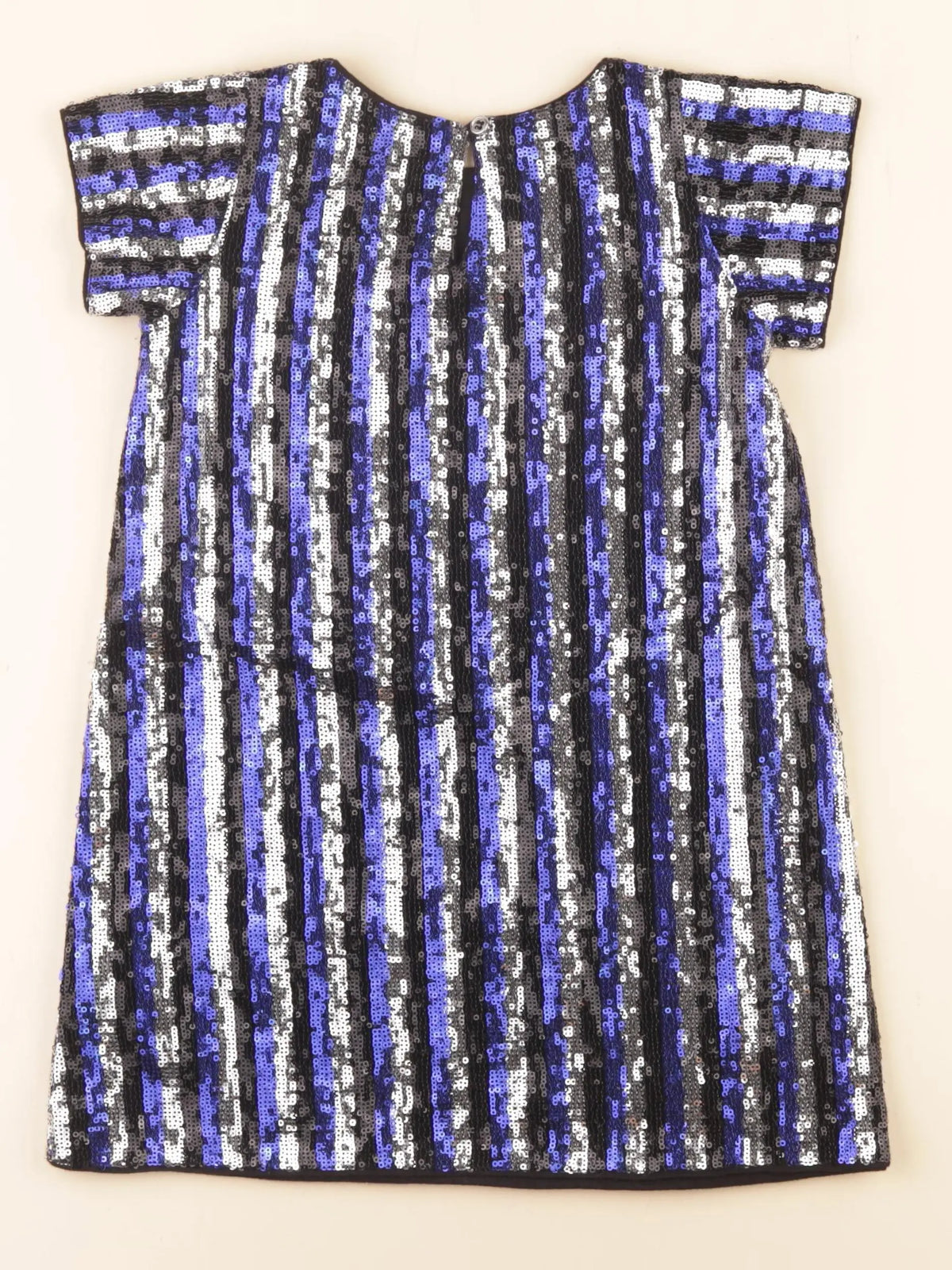 Bonton - robe bleu, argent - 6 ans