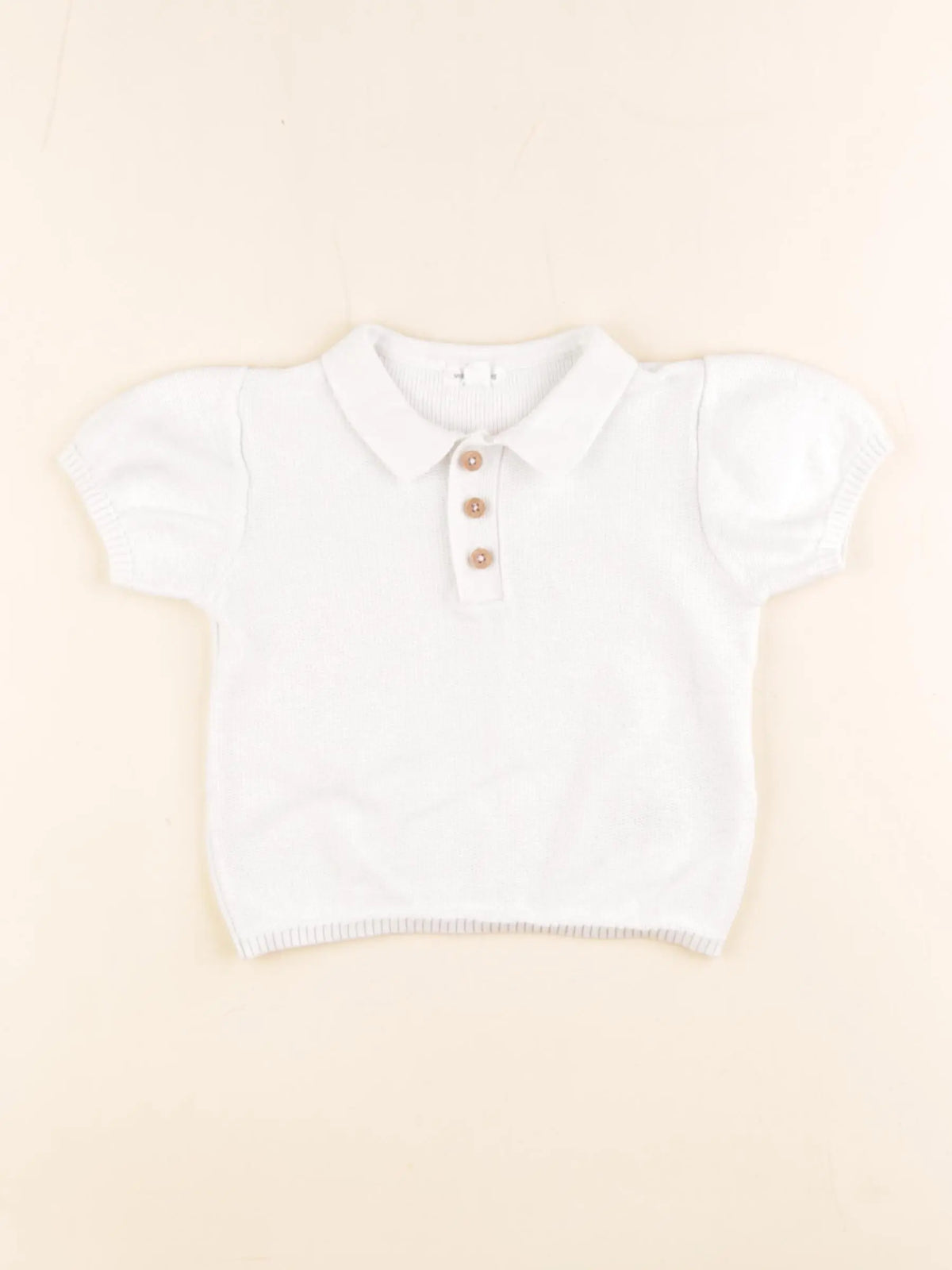 Vertbaudet - tee-shirt blanc - 12 mois