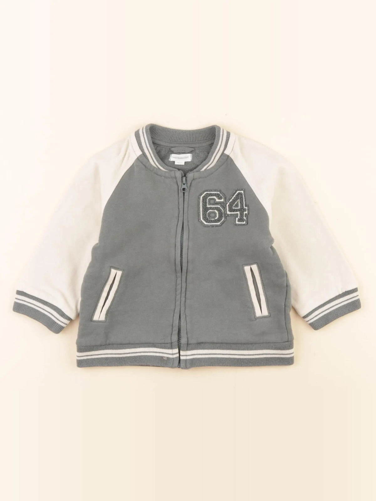Vertbaudet - sweat vert - 18 mois