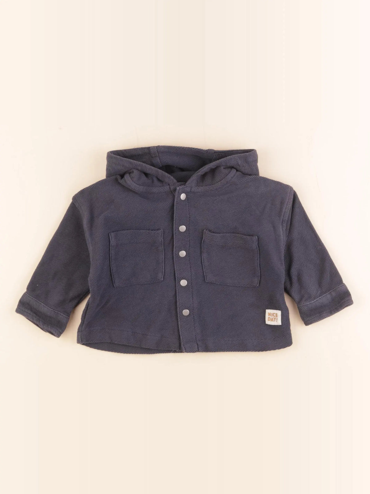 Vertbaudet - gilet gris - 9 mois