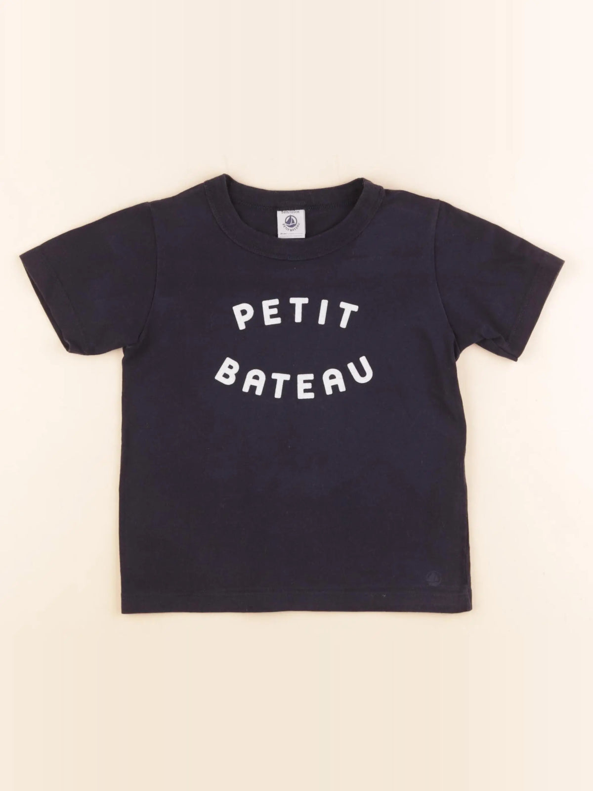 Petit Bateau - tee-shirt bleu - 5 ans
