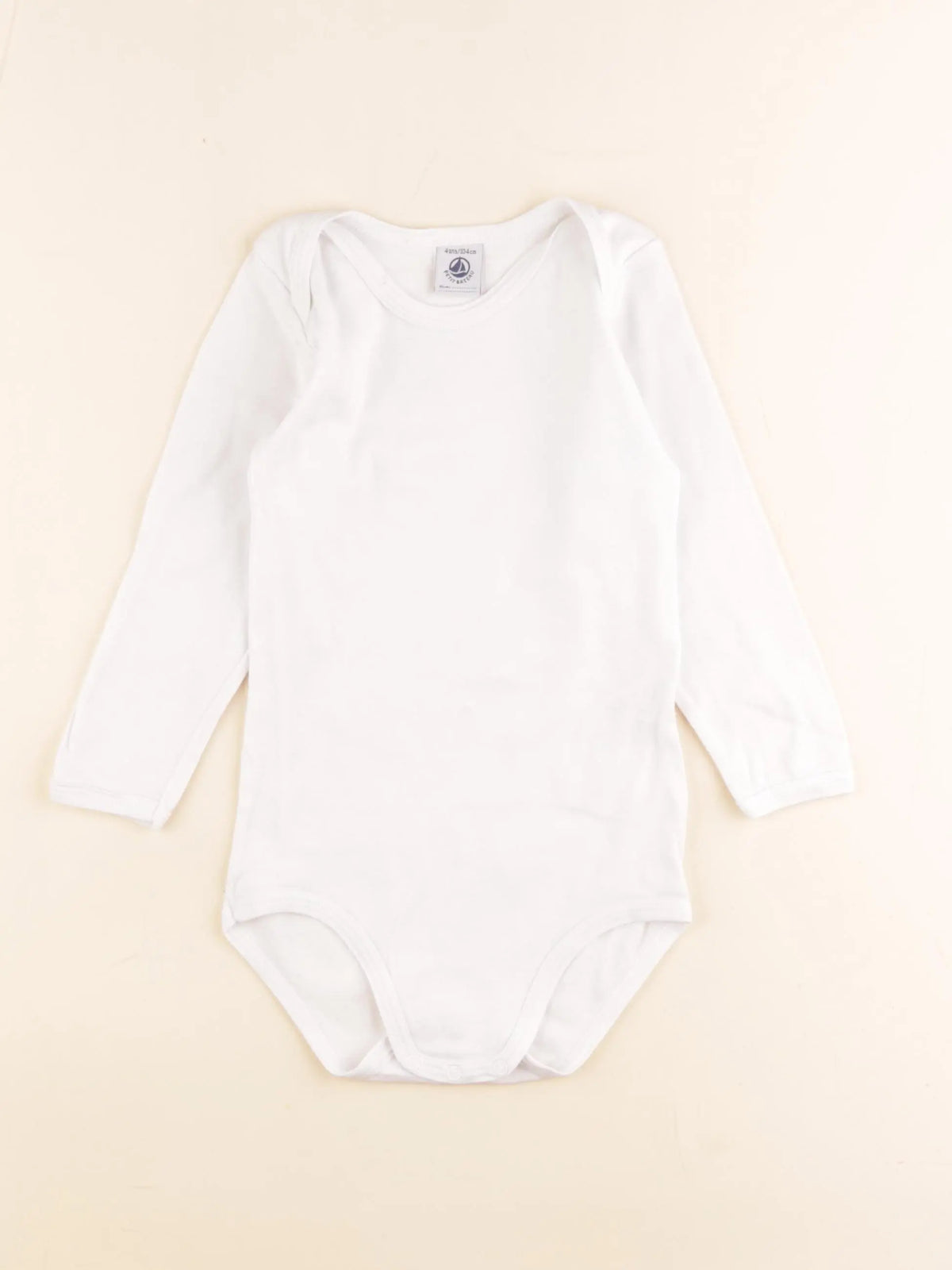 Petit Bateau - body blanc - 4 ans