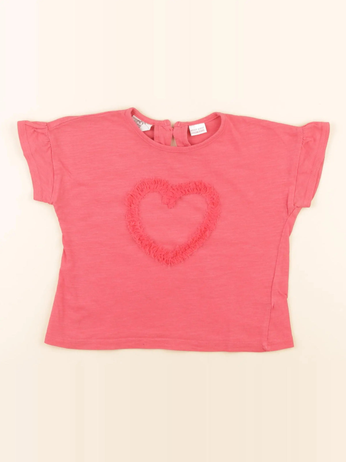 Zara - tee-shirt rose - 18/24 mois