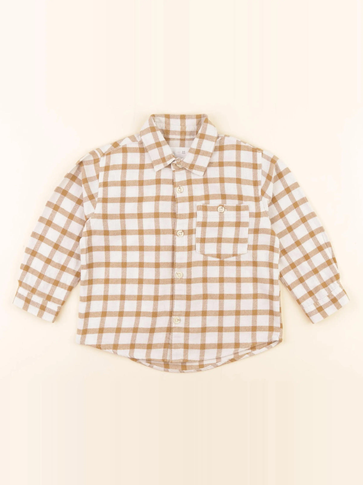 Zara - chemise jaune - 2/3 ans