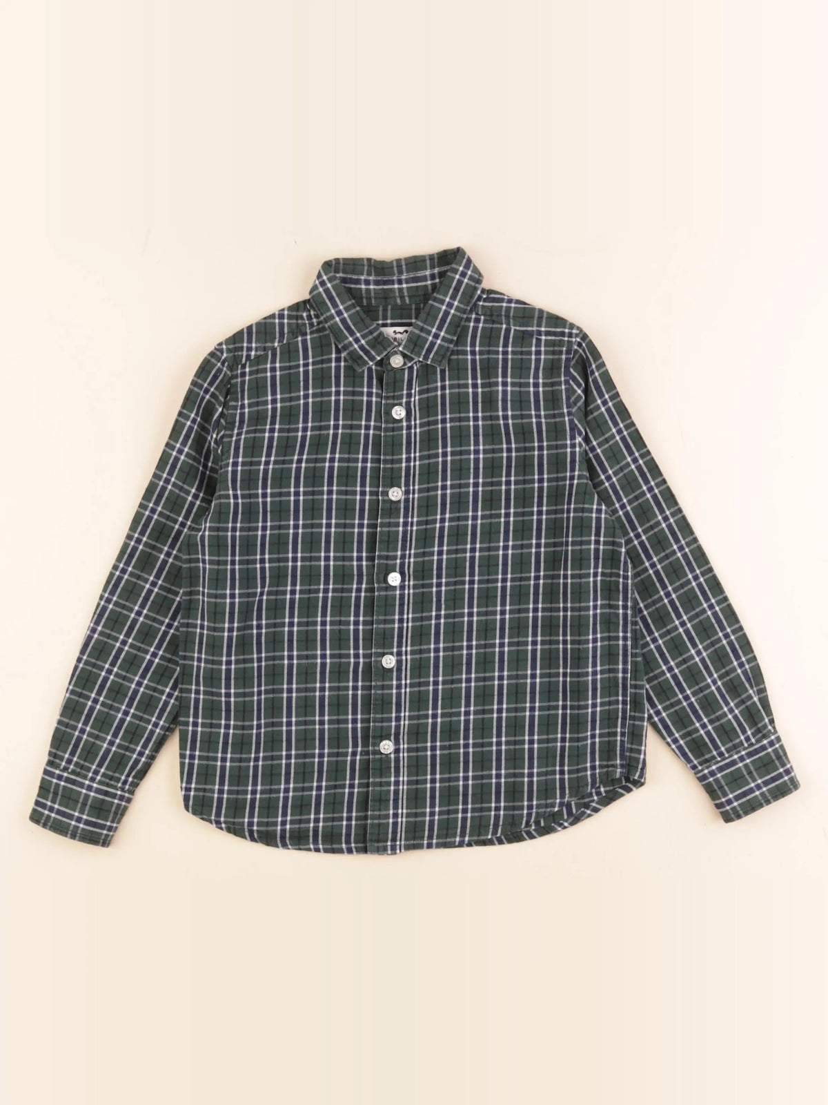 Cyrillus - chemise vert, bleu - 6 ans